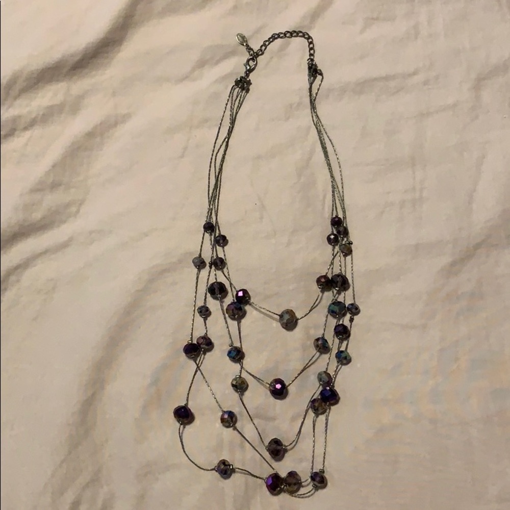 4 layers necklace by Ali Kahn New York.